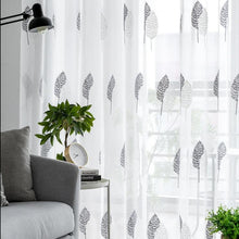 Load image into Gallery viewer, Modern Floral Sheer Curtains

