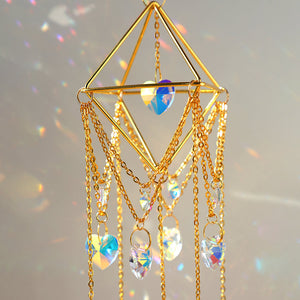 Natural Crystal Stone Sun Catcher Wall Hanging Wall Art