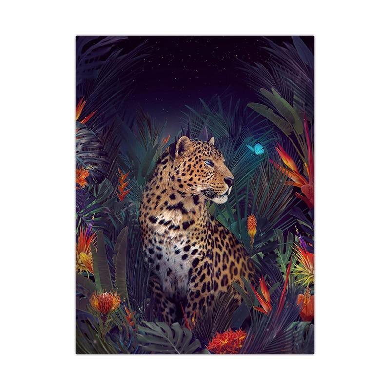 Animal And Floral Abstract Canvas Prints (60x90cm) - Decor Home