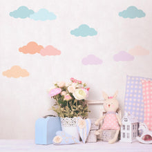 Load image into Gallery viewer, Colorful Cloud, Rain and Trees Wall Decals For Kids
