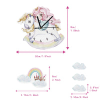 Load image into Gallery viewer, Unicorn and Princess Kids Room Wall Clock
