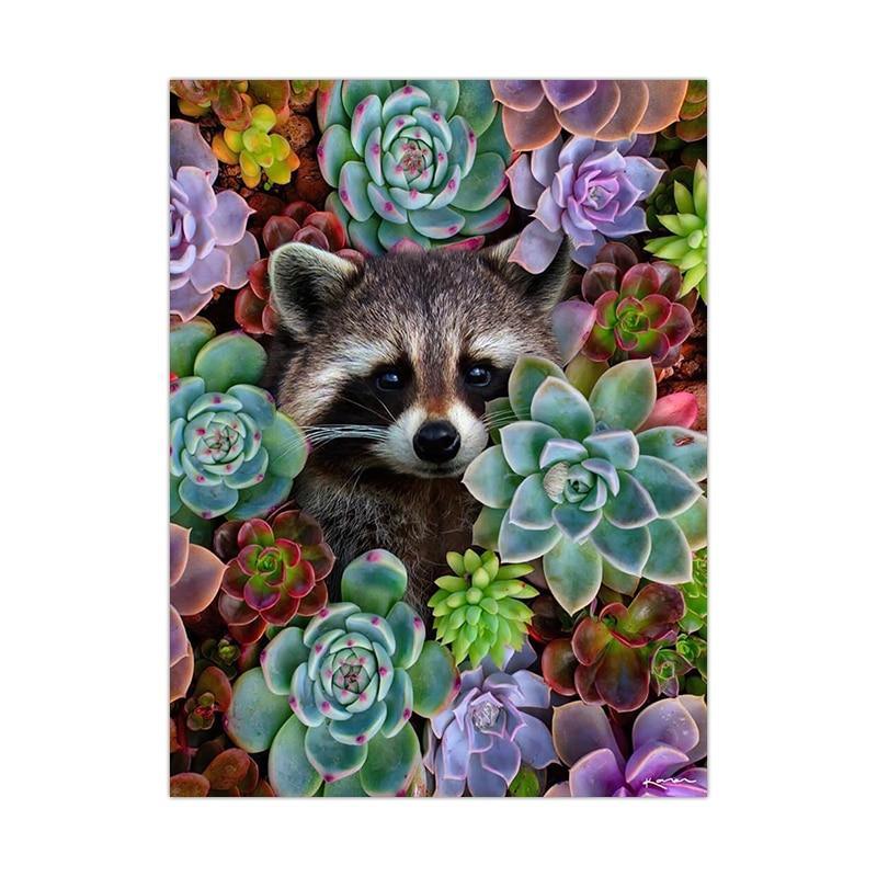 Animal And Floral Abstract Canvas Prints (60x90cm) - Decor Home