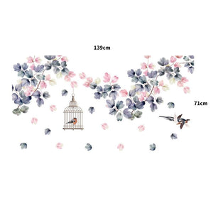 Romantic Flowers Wall Decals Wall Art