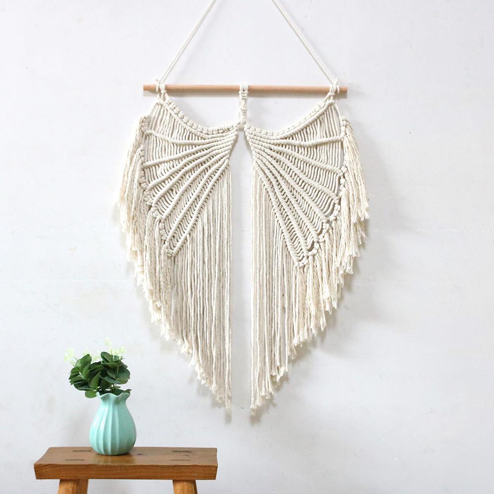 Large Angel Wings Handmade Macrame Wall Hanging Art - Decor Home