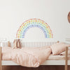 Watercolour Polka Dots Rainbow Wall Stickers