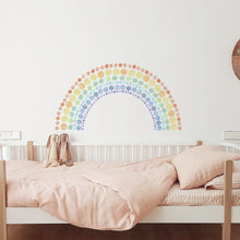 Load image into Gallery viewer, Watercolour Polka Dots Rainbow Wall Stickers
