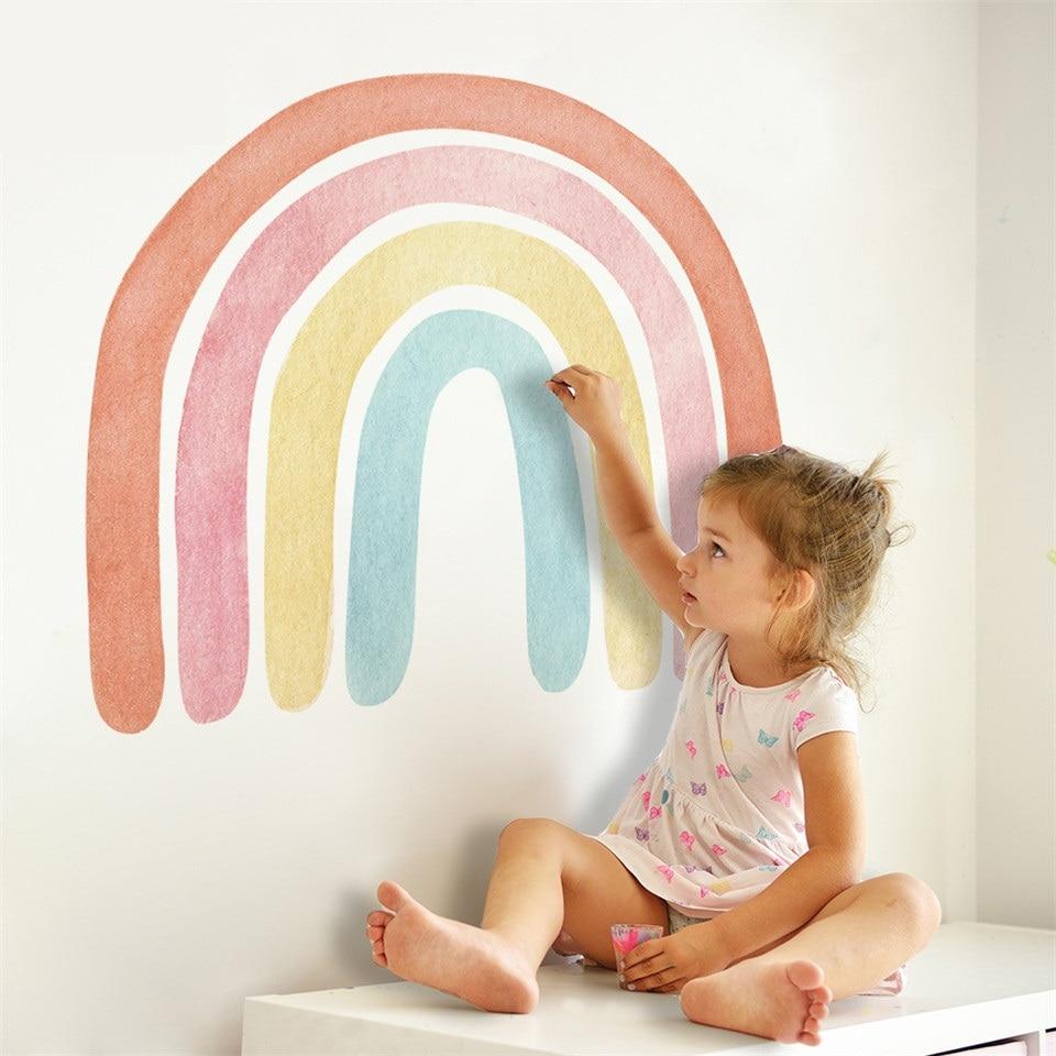 Jazzy Rainbow Element Wall Decals For Kids Decor