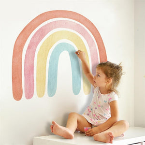 Multicoloured Rainbow Element Wall Stickers for Nursery Decor