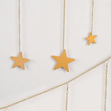 Load image into Gallery viewer, 9Pcs Gold Star Garland Wall Decoration Set - Fansee Australia
