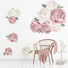 Load image into Gallery viewer, Pretty Pink and White Floral Wall Decals
