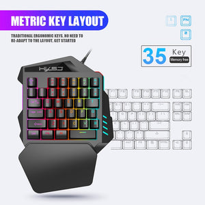 Ergonomic Keyboard And Mouse Gaming Combo