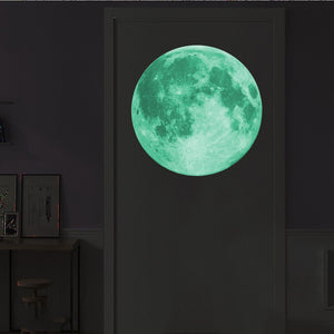 Glow In The Dark Luminous Moon 3D Wall Sticker