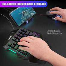 Load image into Gallery viewer, One-Handed Keyboard And Mouse Gaming Combo
