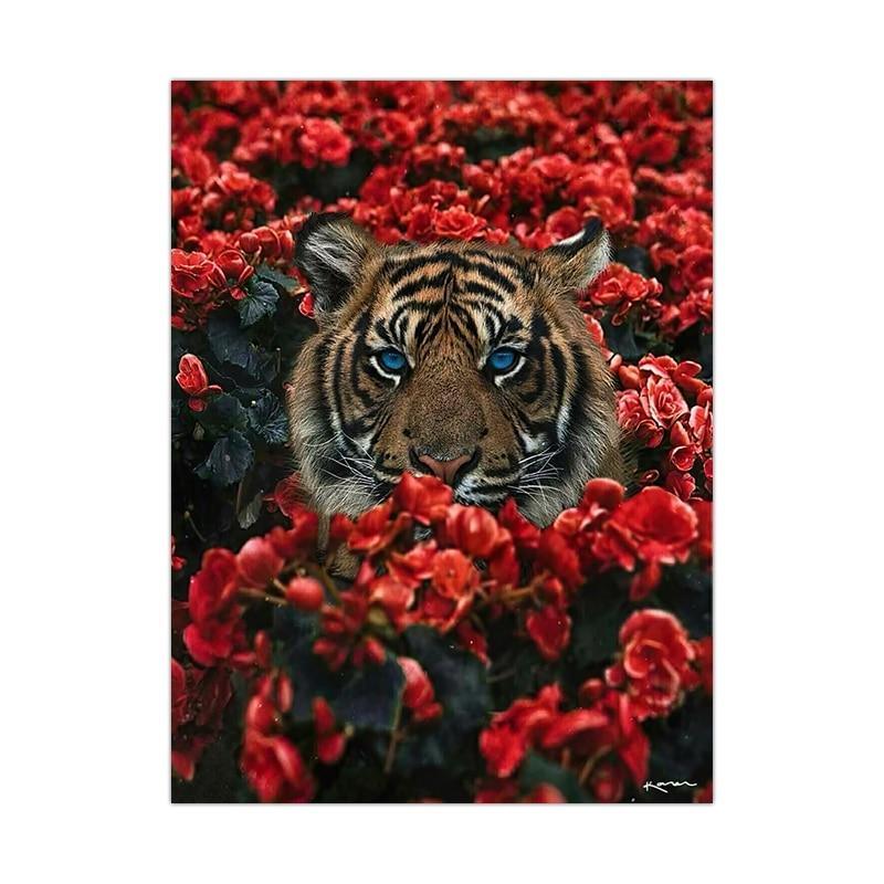 Animal And Floral Abstract Canvas Prints (60x90cm) - Decor Home