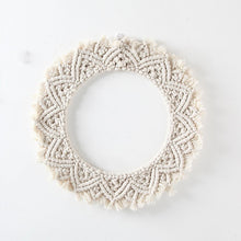 Load image into Gallery viewer, Bohemian Style Macrame Round Mirror
