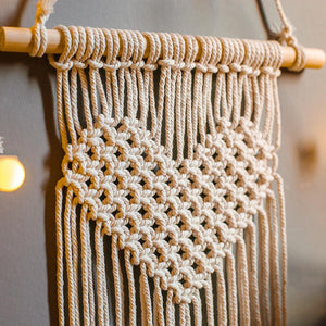 Hand Woven Wall Hanging Macrame Tapestry