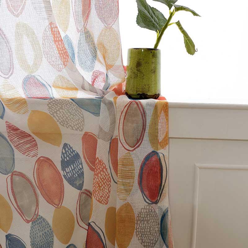 Circle Designed Blackout and Sheer Curtains - Decor Home