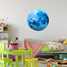 Load image into Gallery viewer, Glow In The Dark Luminous Blue Moon 3D Wall Stickers
