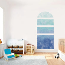 Load image into Gallery viewer, Gradient Blue Arch Wall Decals For Nursery
