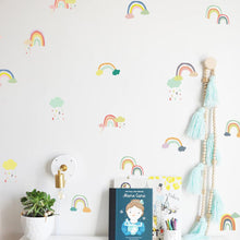 Load image into Gallery viewer, Vivid Rainbow Wall Decals for Nursery Decor
