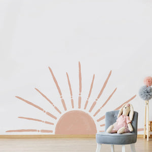 Pink Sunset Removable Wall Sticker