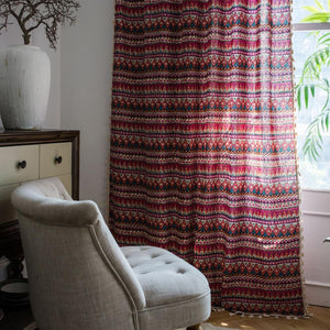 Boho Style Rustic Linen Curtains