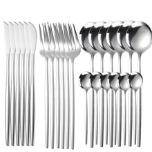 Load image into Gallery viewer, Silver Cutlery Set Gift Box (24 Piece)
