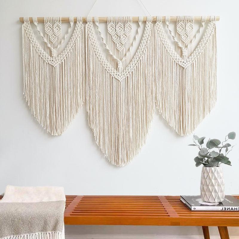 Beautifully Handmade Extra Large Macrame Wall Tapestry - Decor Home