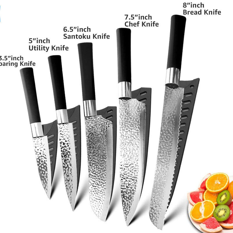 Silver High Carbon Stainless Steel Knife Set