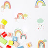 Vivid Rainbow Wall Decals for Nursery Decor