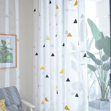 Load image into Gallery viewer, Geometric Sheer Curtains for Children&#39;s Bedroom
