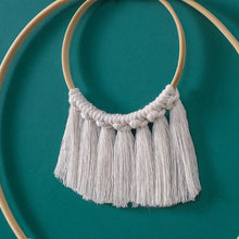 Load image into Gallery viewer, Handwoven Round Wall Hanging Macrame

