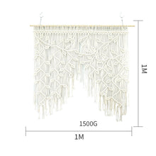 Load image into Gallery viewer, 100% Handwoven Macrame Leaf Curtain
