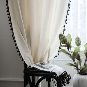 Cotton Linen Ready Made Curtains