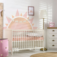 Load image into Gallery viewer, Pink Watercolour Half Sun Removable Wall Sticker

