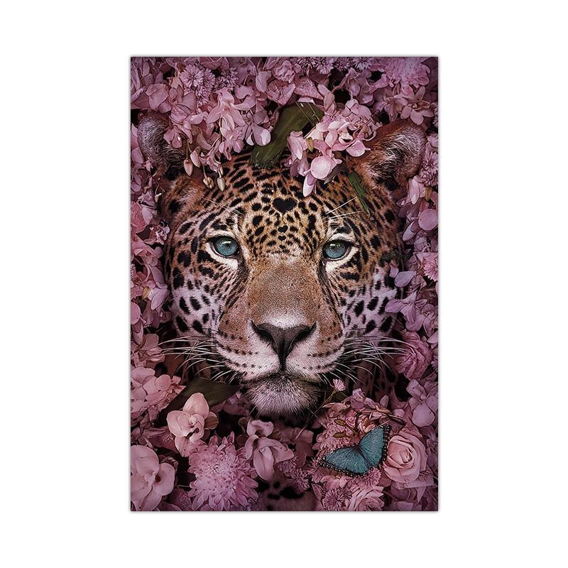 Animal And Floral Abstract Canvas Prints (60x90cm) - Decor Home