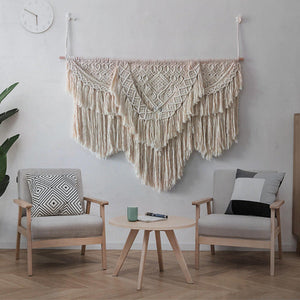 Extra Large Handmade Macrame Tapestry Wall Hanging