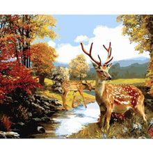 Load image into Gallery viewer, Painting By Numbers - Two Deer In The Forest
