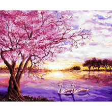 Load image into Gallery viewer, Painting By Numbers Kit - Beautiful Swans
