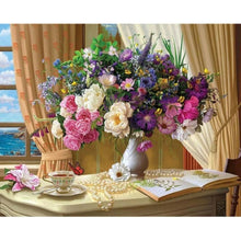 Load image into Gallery viewer, Painting By Numbers Kit - Colourful Flowers Art
