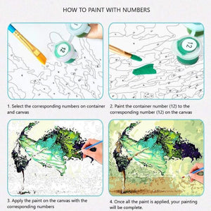Painting By Numbers Kit - Beautiful Swans