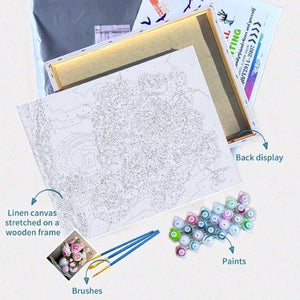 DIY Painting By Numbers Kit - Nest In Blue