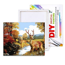 Load image into Gallery viewer, Painting By Numbers - Two Deer In The Forest
