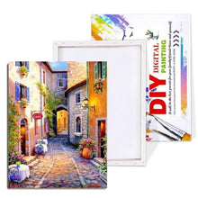 Load image into Gallery viewer, Paint By Numbers Kit - A Street In Italy
