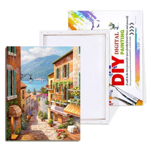 Painting By Numbers Kit - A Beautiful Street