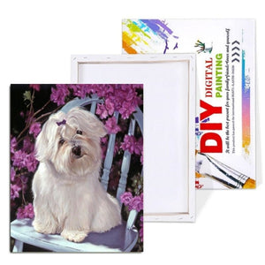 Painting By Numbers Kit - Adorable Puppy