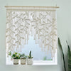 100% Handwoven Macrame Leaf Curtain