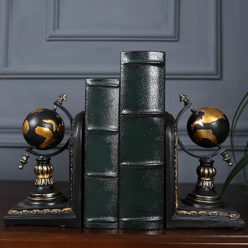 Vintage Retro Globe Bookend - Decor Home