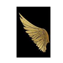 Load image into Gallery viewer, Angel Golden Wings Wall Art Prints (60x90 cm) - For Home Decor
