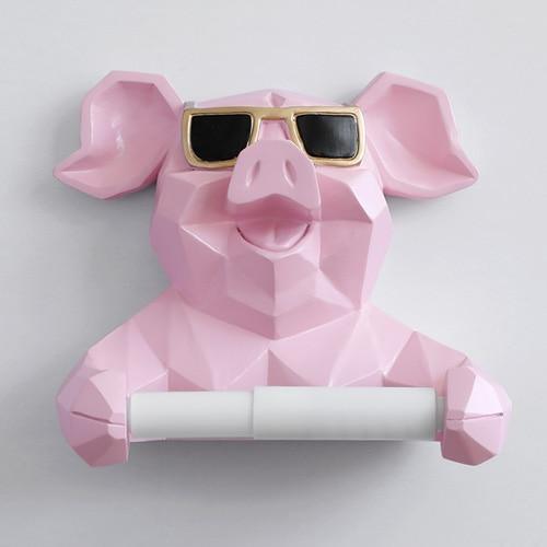 Wall Mount Animal Toilet Roll Holder - Decor Home